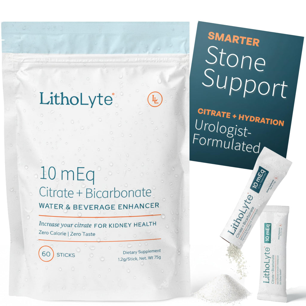 Litholyte LithoLyte 10mEq | Water & Beverage Enhancer for Kidney Health | Citrate ...