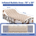 Alcedo Alternating Air Pressure Mattress Pad for Bed Sore and Ulcer Prevention, Hospital & Home Use Medical Mattress Topper for Bedridden Patient, Adjustable Ultra Quiet Pump and Waterproof Cushion