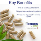 Celt Immunocare 60 v-caps - Potent Seasonal Allergy Blend - Adult Immunity Support - Cholesterol Modulator - Plant Sterols Ultra Strength - 7 Key Immunity Enhancing Ingredients
