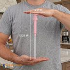 Syrup Pump, Compatible with 750ml Torani, Davinci & Skinny, 3-Pack, Pink