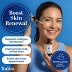 TruSkin Retinol Serum for Face – Gentle, Skin Friendly Anti-Aging Retinoid with Hyaluronic Acid, Cica & Vitamin E – Retinol Facial Serum for Smoother-Looking Skin & Improved Texture, 1 Fl Oz