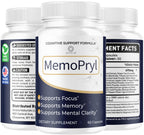 (5 Pack) Memopryl Capsules - MemoPryl Support Advanced Formula, Daily Memo Pryl Pills All Natural Ingredients Premium Formula Vitamins for Overall Health & Wellness Reviews, 300 Capsules for 5 Months