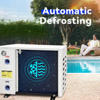 AQUASTRONG Inverter Swimming Pool Heat Pump,Pool Heater for Above Ground and Inground Pool Heating Smart WiFi Control and Cooling Pool Heater Pools Up to, 26000 Gallons