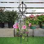 GOOOXIM Metal Garden Obelisk Trellis for Climbing Plants - 27.1"x7.8"