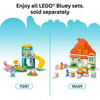 LEGO DUPLO Bluey Ice Cream Trip with Bluey - Toddler Toy for Kids, Boys, and Girls Ages 2+ - Includes Bluey Figure and Ice Cream Toy Stand - Sensory Toy for Pretend Play - Preschool Gift Idea - 10458
