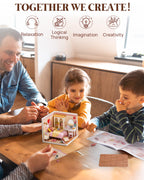 Rolife Super Creator Series, DIY Mini Lovely Pink Bedroom Dollhouse House Kit, Bulid Scenary for Action Collectible Figures, Creative Gifts for Women Kids Adults