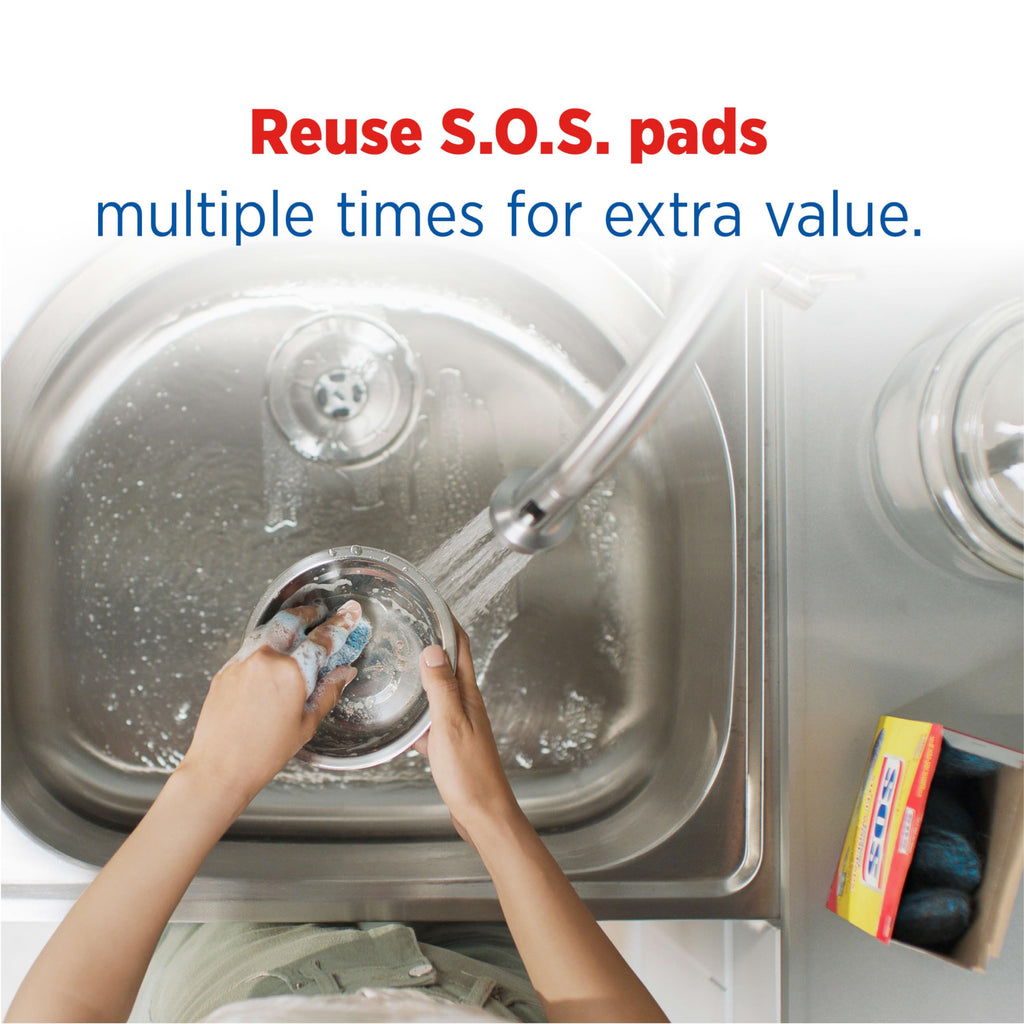 S.O.S. Steel Wool Soap Pads, 18 Count