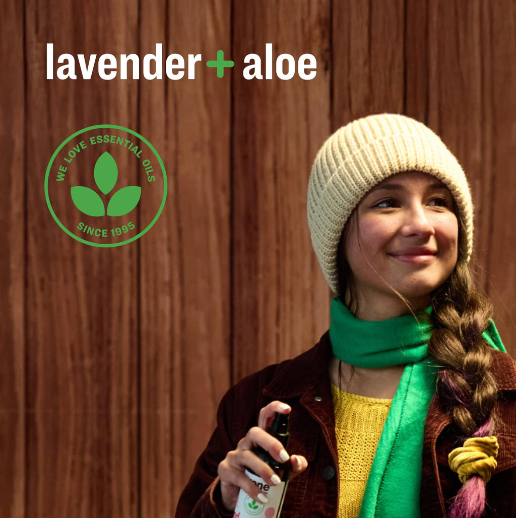 Everyone Hand Sanitizer Spray, 2 Fl Oz (Pack of 6), Lavender and Aloe, Made with Sugarcane Derived Alcohol with Essential Oils, TSA friendly