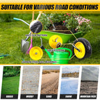 MZREXN 4.80/4.00-8" Wheelbarrow Tires, 15" Flat Free Tire and Wheel