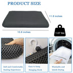 REEZEIVI Shower Seat Cushion with Non-Slip Silicone Bottom,Soft 4D Mesh Fabric,Bathtub Chair Pad for Elderly,Quick Drying and Washable Shower Seat Mat, Design for Elderly, Senior, Handicap,Disabled