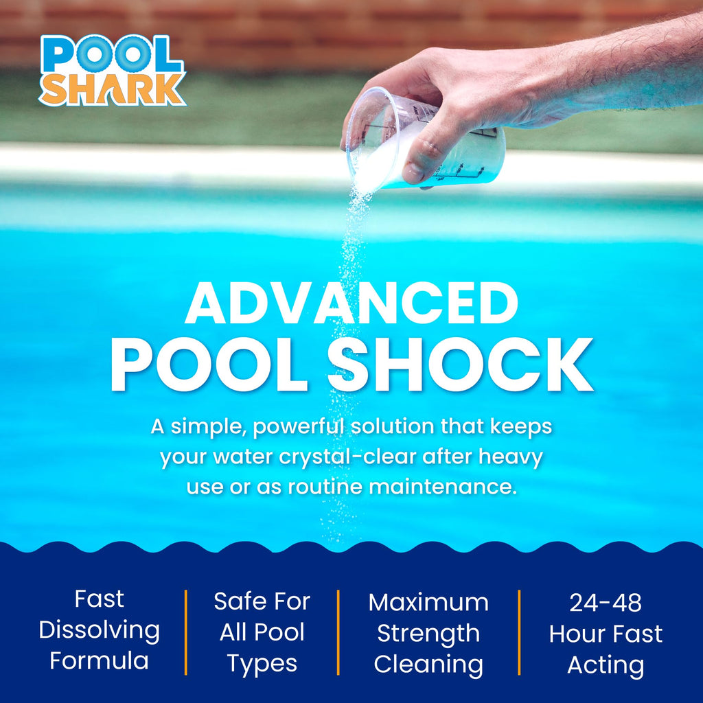 68% Calcium Hypochlorite Pool Shock for Swimming Pools - Chlorine Granules Swimming Pool Shock 50 lbs Bucket - Pool Chlorine for Inground and Above Ground Pool Treatment, Saltwater (50lbs)