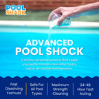 68% Calcium Hypochlorite Pool Shock for Swimming Pools - Chlorine Granules Swimming Pool Shock 50 lbs Bucket - Pool Chlorine for Inground and Above Ground Pool Treatment, Saltwater (50lbs)