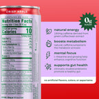 Bloom Nutrition Zero Sugar Energy Drink, Apple Crisp, 12oz 12pk