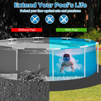 Gonioa 10 FT Pool Pad for Above Ground Pools, Pool Liner Pad Under Pool Mat for Above Ground Swimming Pools or Hot Tub Mat, Under Pools Ground Pad