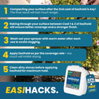 Easihold Rock Glue 1.3 Gallon – Gravel Binder for Pea Gravel & Stones. Long-Lasting Mulch Glue for Landscaping – Non-Toxic, Ready-to-Use Gravel Lockdown for Paths, Patios & Garden Borders