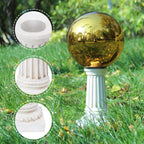 VCUTEKA Gazing Ball Stand, 8-10" Gazing Globe Outdoor Roman Garden Pedestal