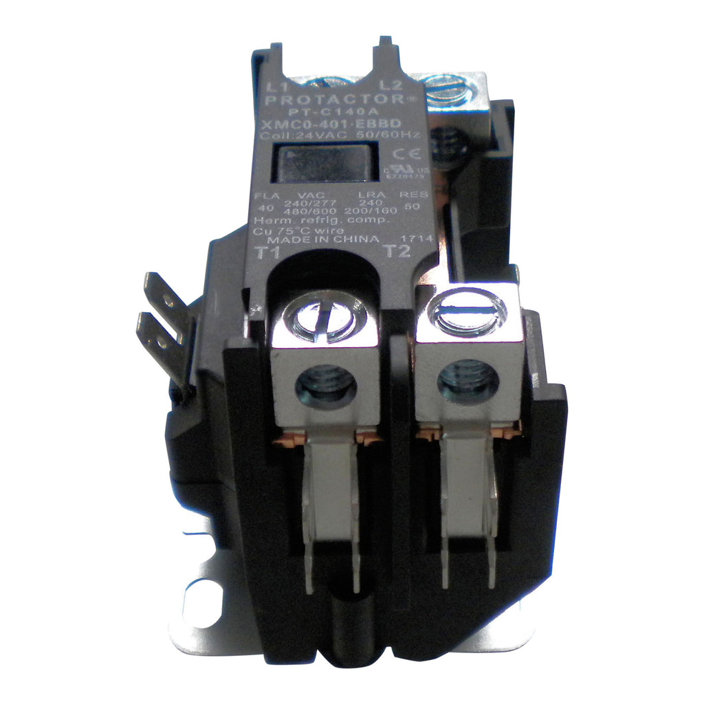 Protactor 1 Pole 40 AMP Heavy Duty AC Contactor Replaces Virtually All Residential 1 Pole Models
