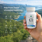 Earth's Splendor Energy + Muscle Support Energy Supplements: Vitamin B12 & Magensium, Gluten & Wheat Free, No Artificial Flavors & Preservative: Helps Metabolism, Bone & Muscle Health