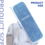 Replacement Mop Pads Fit for Rubbermaid Commercial 18" and 17" Mop - 10 Pack Wet & Dry Commercial Cleaning Reusable Refills Fit for Any Flat System 17 and 18 Inch