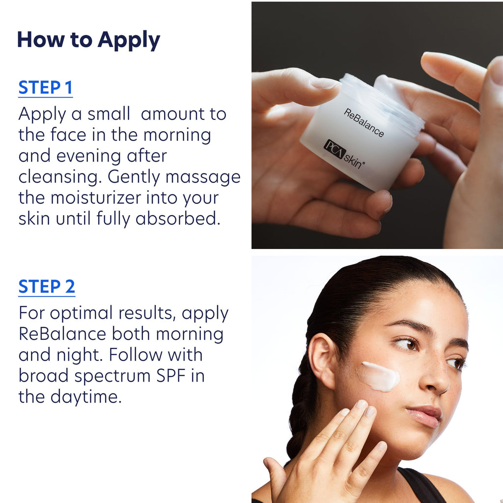 PCA SKIN ReBalance Sensitive Moisturizer for Face - ReBalance Daily Face Moisturizer for Dry Skin, Creamy, 2 Pack
