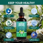 Soursop Drops, 10-in-1 Soursop Liquid Drops with Sea Moss, Moringa, Turmeric, Black Seed Oil, Oregano, Ashwagandha, Immune & Energy Support | Improving Gut Health | Heart Health, Vegan, 2 fl oz (2)