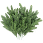 Hananona 50 Pcs Artificial Pine Needles Branches, Christmas Evergreen Picks