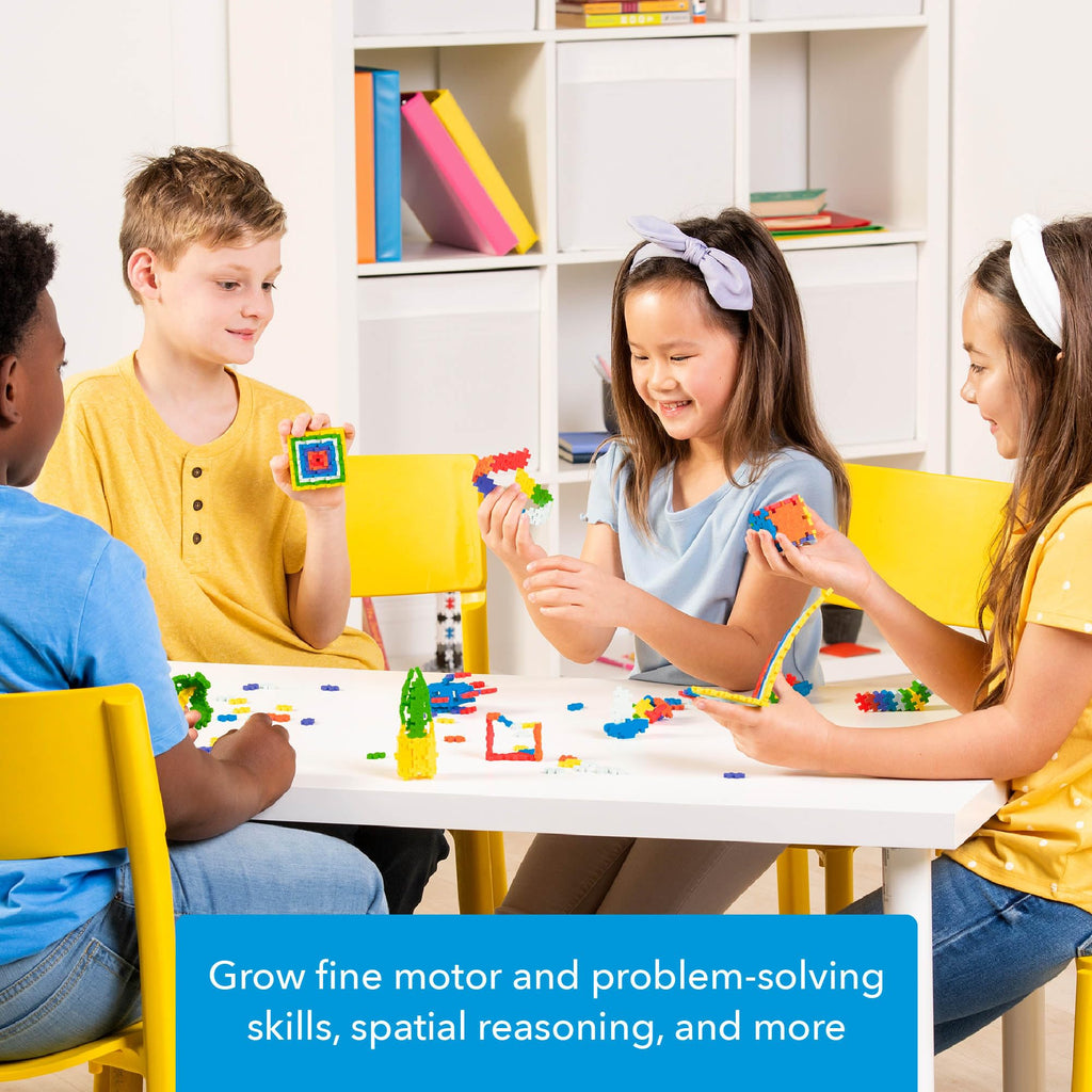 PLUS PLUS 600 Piece Basic Mix - Mini Waffle Blocks, Classroom Must Haves