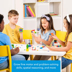 PLUS PLUS 600 Piece Basic Mix - Mini Waffle Blocks, Classroom Must Haves