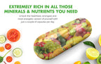 Nature's Core Fruit and Veggie Supplement - 360 Capsules - 100% Whole Super Fruit and Vegetable Vitamin, Made in USA, Soy Free, Vegan, Capsule Form - 90 Count (Pack of 4)