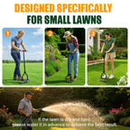 Lawn Aerator Tools, 3 Height Manual Yard Aerator with Self-Cleaning Design