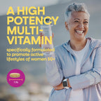 Nature's Way Alive! Ultra Potency Multivitamin for Women 50 Plus, Complete High Potency Formula with Vitamin D3, C, E, Methylated B12, Supports, Heart, Brain, and Bone Health*, 60 Tablets (Set of 3)
