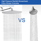 NearMoon Rain Shower Head, Ultra-Thin Design-Pressure Boosting, Awesome Some Experience, High Flow Stainless Steel Rainfall Head (16 Inch, Chrome Finish)