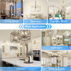 GOLSPARK Dimmable E12 LED Bulb 40W Equivalent, 4000K Natural Daylight Candelabra LED Light Bulbs 4W, 400LM, CRI 85+, Type B Bulb, Clear Filament Candle Light Bulbs for Chandelier Ceiling Fan, 6 Pack