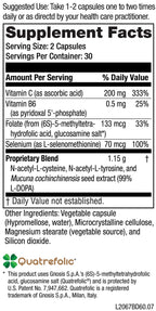 NeuroScience Balance D - Mood Support Supplement for Energy, Focus & Brain Health - Vitamin B6, Folate & More - Aid Dopamine Synthesis for Healthy Craving Control & Cognition (60 Capsules)