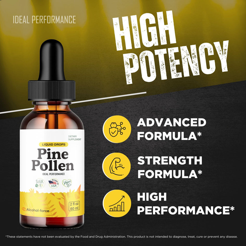 IDEAL PERFORMANCE Pine Pollen Drops, PinePollen Droppers Reviews (2 Pack)