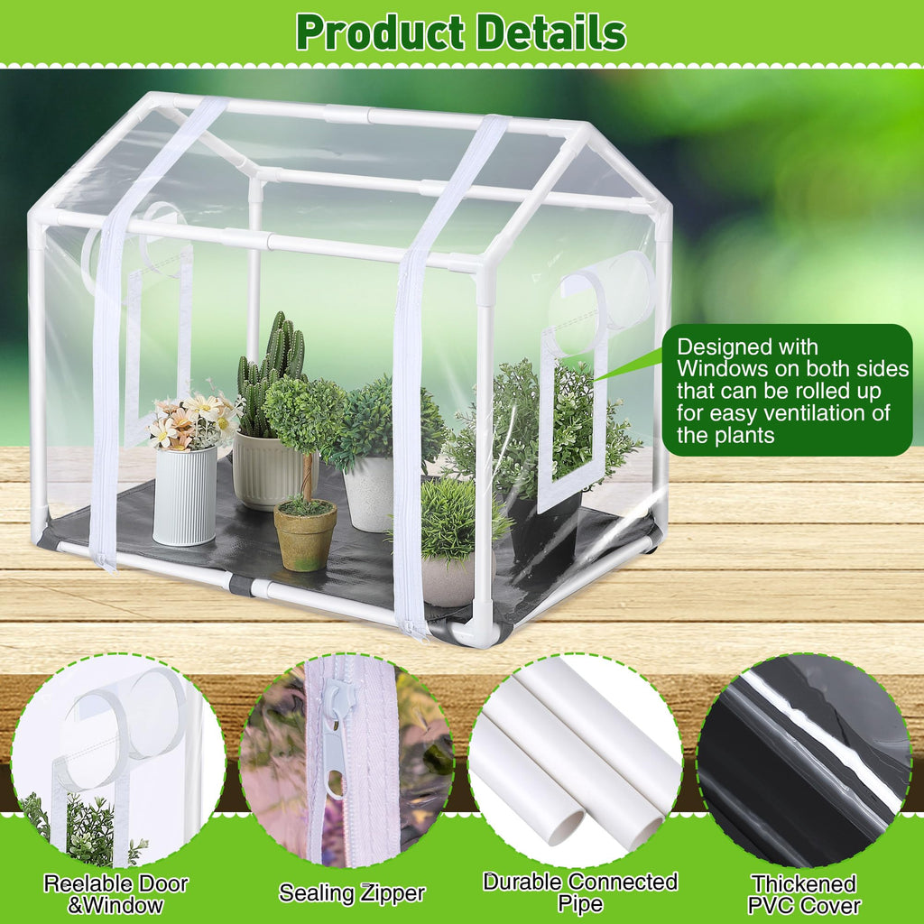 Mini Greenhouse with Potting Mat for Indoor Plant, Portable Greenhouse