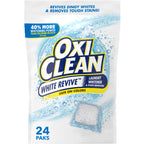 OxiClean White Revive Laundry Whitener and Stain Remover Power Paks,24 Count (Pack of 4)