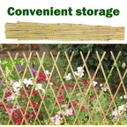 Jollybower 48x72 Inch Expandable Bamboo Trellis, Garden Lattice Fence, Expandable Fence for Climbing Plants, Vines & Ivy,Pet & Dog Barrier（Pack of 1）