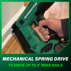 Metabo HPT 18V MultiVolt Compact Cordless Brad Nailer Kit, 18 Gauge Nailer with Power Tool 2.0Ah Lithium Ion Battery, Drives 5/8" to 2" Brad Nails, 700 per Charge, NT1850DG