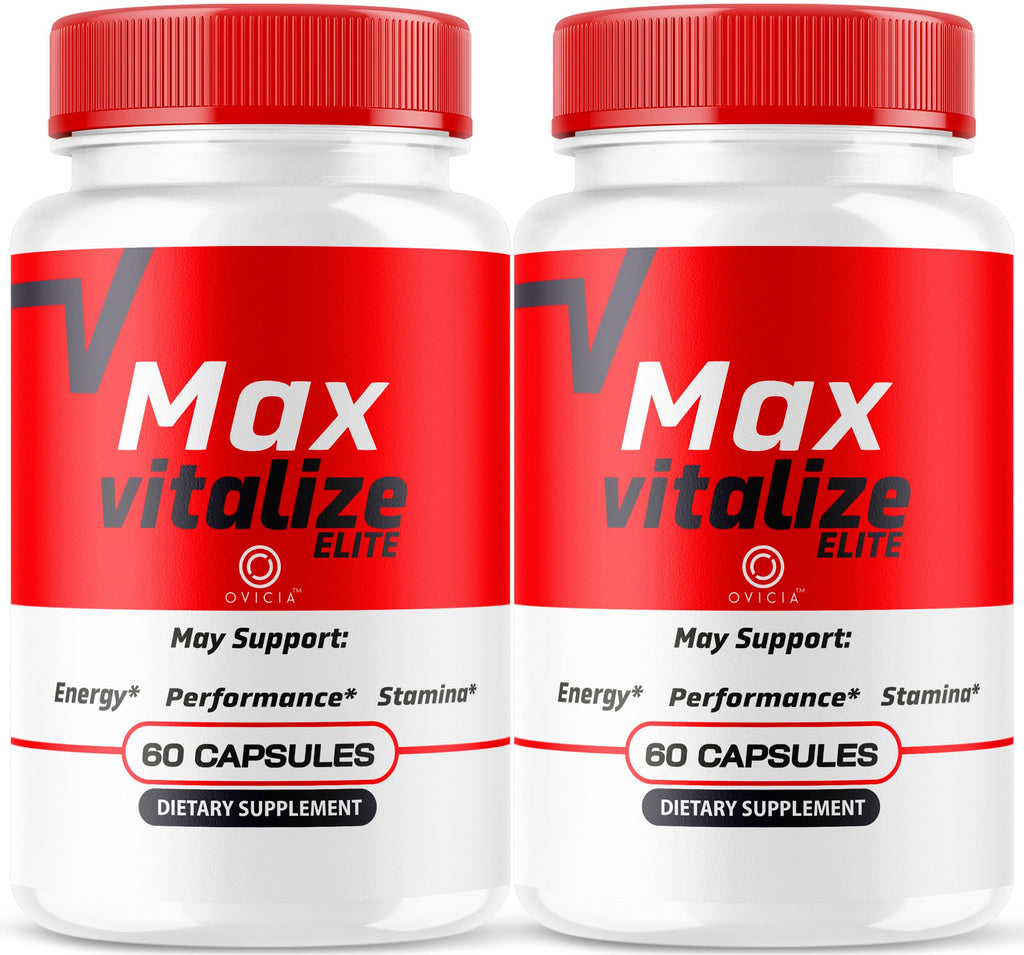 (2 Pack) Max Vitalize Capsules Support Advanced Formula - MaxVitalize Premium Pills All Natural Ingredients Maximum Strenght, Daily Support for Overall Health & Wellness 120 Capsules for 2 Months