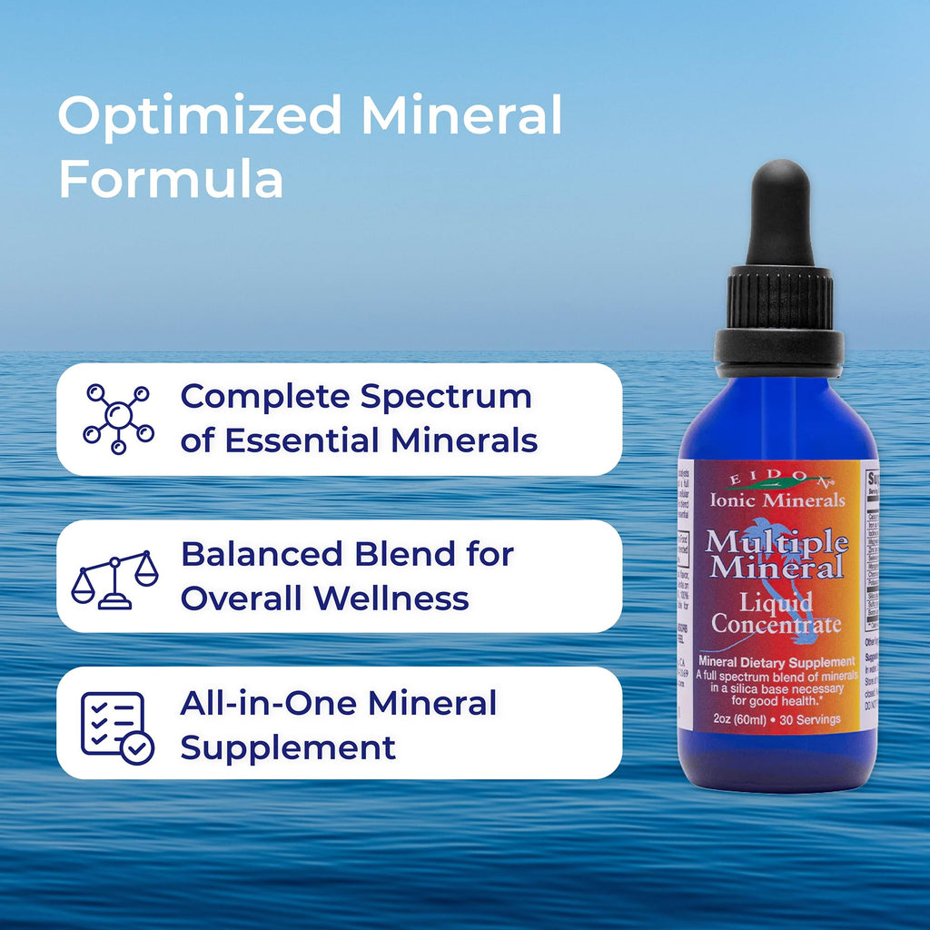 Eidon Ionic Minerals - Liquid Multiple Minerals Supplement - 2 oz, 2 Pack