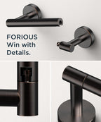 FORIOUS Commercial Toilet Paper Holder Wall Mount Bathroom Tissue Holder