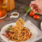 BYSNOW 360 Count Extra Heavy Duty Plastic Silverware, BPA-Free, Heat Resistant, Disposable Clear Plastic Utensils Set, Plastic Cutlery Set, Plasticware Bulk for Parties, Events and Everyday Use