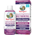 MaryRuth's Liquid Nighttime Liquid Multimineral + Skin Renew | Clinically Shown in Women to Reduce Fine Wrinkle & Improve Skin Firmness | Sepitone | NO Melatonin | Magnesium | Vegan | 15 Servings