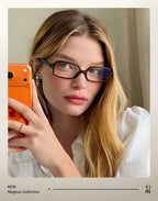 TIJN Magnus Blue Light Blocking Glasses for Women Men,Square Cat Eye Frame Bluelight Glasses for Gaming/Computer/Screen,DR
