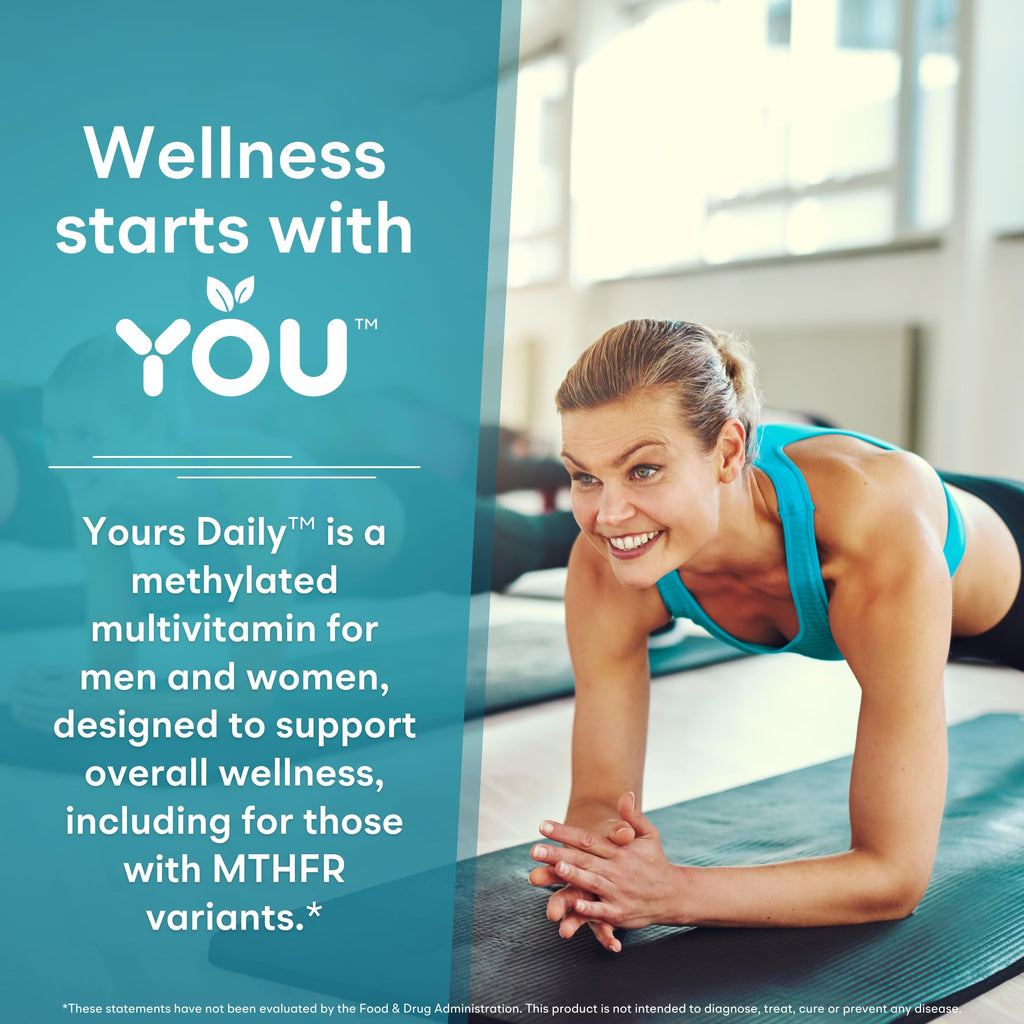 You Vites - Methylated Multivitamin for Men and Women, Methyl Multi Without Iron - 60 Capsules, MTHFR Supplement with Methyl B12, Methylfolate (5-MTHF), CoQ10 for Energy, Heart and Mood Support