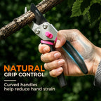 VOTREK® 8.5" Bypass Pruning Shears, Jam-Proof Spring Clippers for Roses