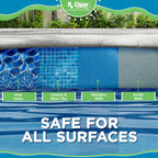 Rx Clear 1" Inch Chlorine Tabs | 15 Pounds | Use Tablets as Bactericide, Algaecide, & Disinfectant in Swimming Pools | Stabilized, Long Lasting, Slow Dissolving, & UV Protected