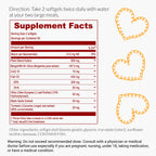 UpNourish Plant Sterols Citrus Bergamot Supplement for High Cholesterol with CoQ10, Omega 3, Olive Leaf, Turmeric Curcumin, Black Garlic and Niacin - 120 Softgels
