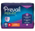 Prevail Per-Fit for Women Daily Protective Underwear, Pull-up Disposable Adult Diaper for Women, Extra Absorbency, Medium, 80 Count (4 Packs of 20)